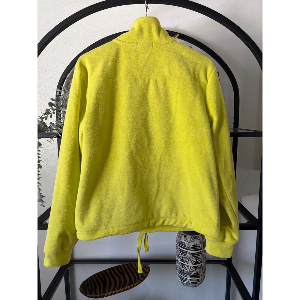 Beyond Yoga Womens Small Neon Yellow Fleece Quarter Zip Pullover - Picture 2 of 3